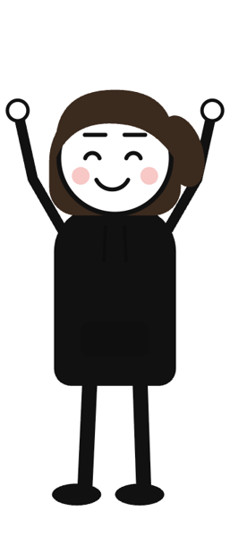 Daughter, cheering